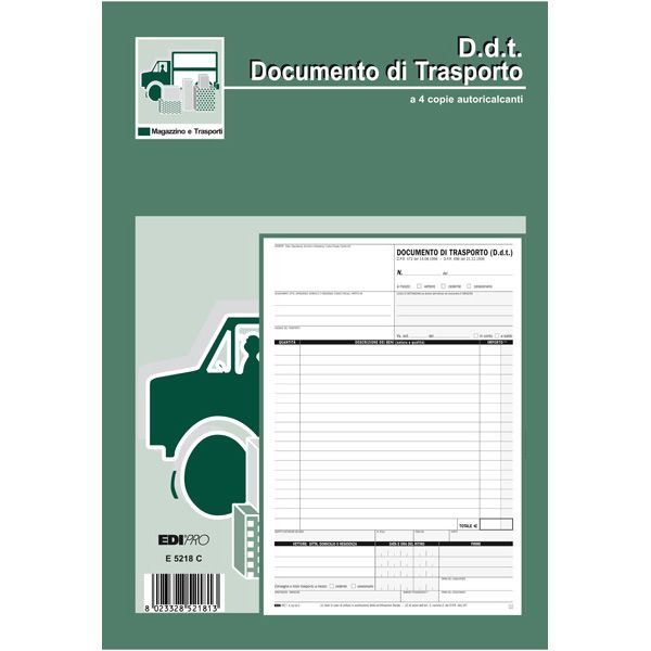 Blocco DDT 25 fogli - Centroscuola