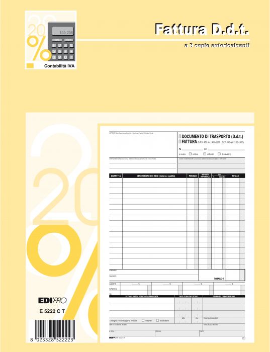 Blocco DDT Fattura 33 fogli - Centroscuola