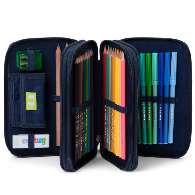 Astuccio Ergobag 3 Zip Maxi - KickBear - Centroscuola