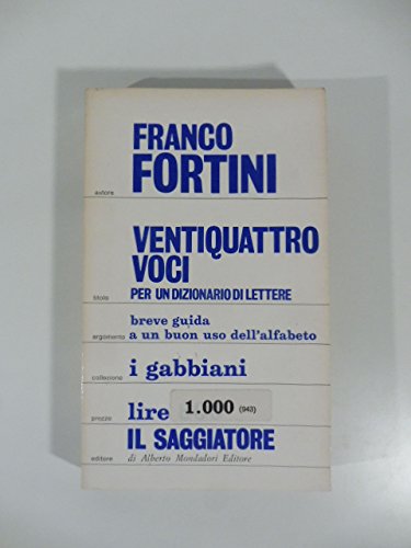 Ventiquattro voci per un dizionario di lettere - Centroscuola