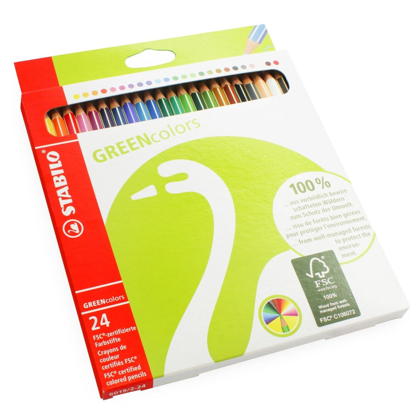 Pastelli greencolors Stabilo 24pz - Centroscuola