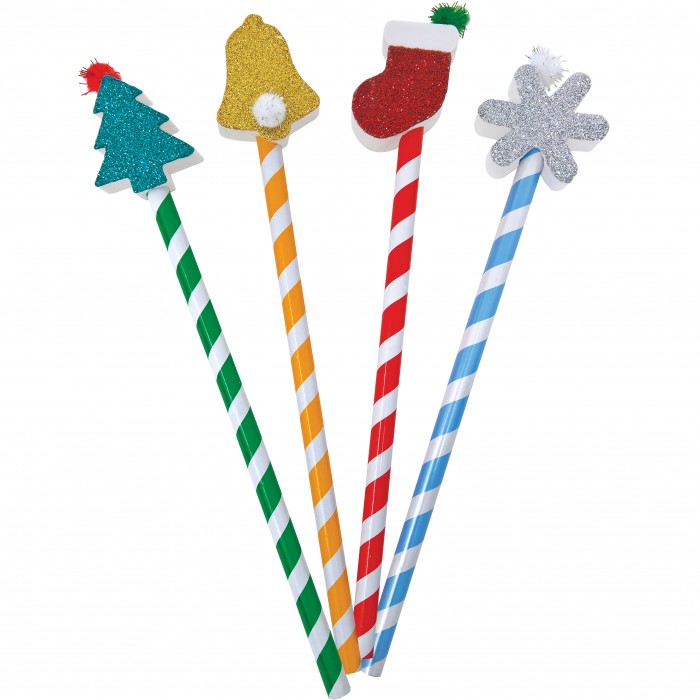 Matita con top in gomma natalizia - Centroscuola