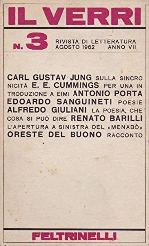 Rivista Il Verri - Nuova serie 1962 n. 3 - Centroscuola