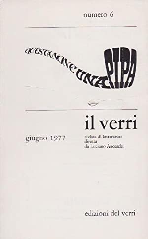 Rivista Il Verri - Sesta serie 1977 n 6 - Centroscuola