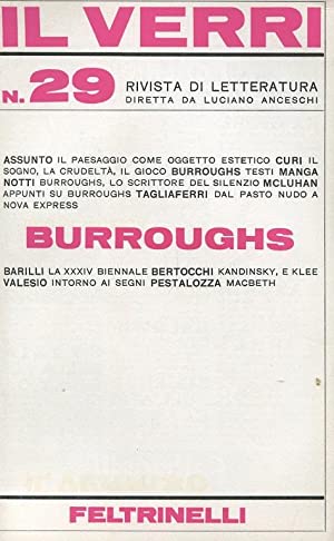 Rivista Il Verri - Quarta serie 1968 n 29 - Burroughs - Centroscuola