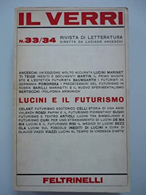 Rivista Il Verri - Quarta serie 1970 n 33/34 - Centroscuola