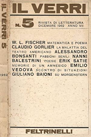Rivista Il Verri - Nuova serie 1962 n. 5 - Centroscuola
