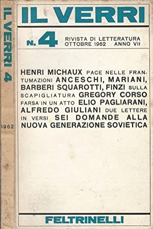 Rivista Il Verri - Nuova serie 1962 n. 4 - Centroscuola