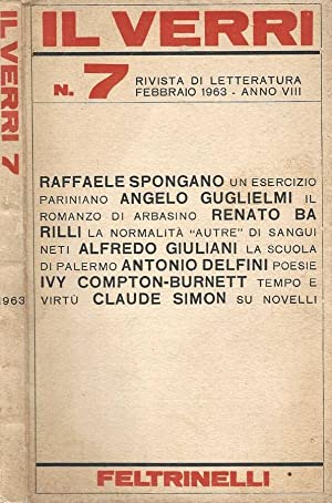 Rivista Il Verri - Nuova serie 1963 n 7 - Centroscuola