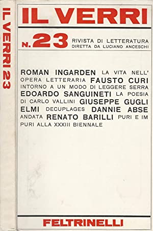 Rivista Il Verri - Nuova serie 1967 n 23 - Centroscuola