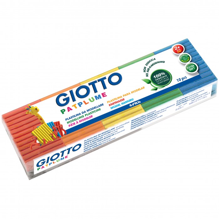 Plastilina Giotto Patplume 10pz - Centroscuola