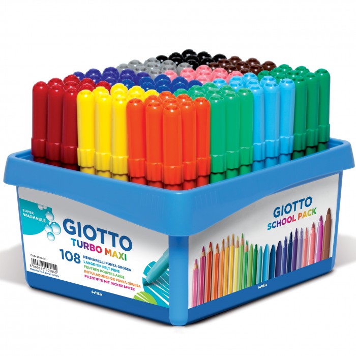Pennarelli turbomaxi schoolpack Giotto 108pz - Centroscuola