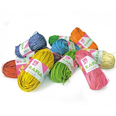 Rafia naturale e colorata 50gr - Centroscuola