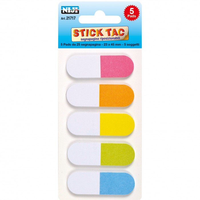 Segnapagine adesivo 5 colori - Centroscuola