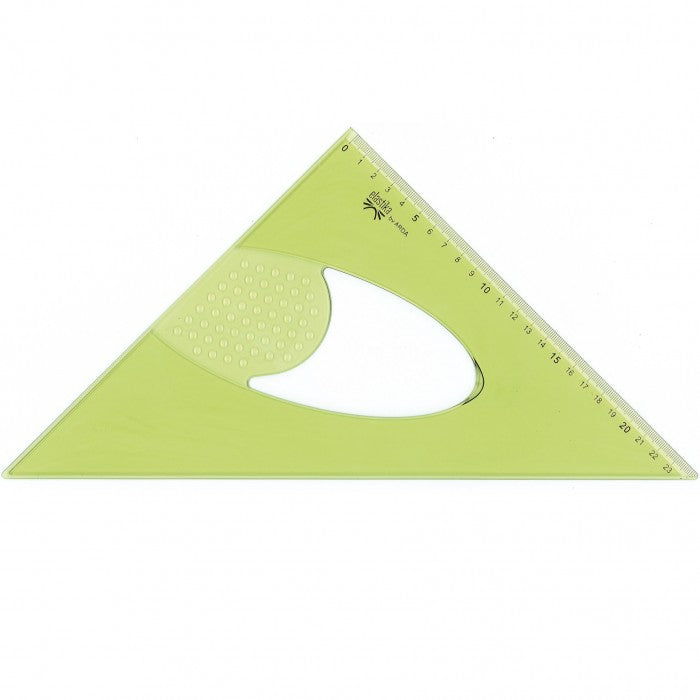 Squadra Da 30 Gradi ARDA Elastika - 30 Cm, Verde Trasparente Indistruttibile - Foto 6