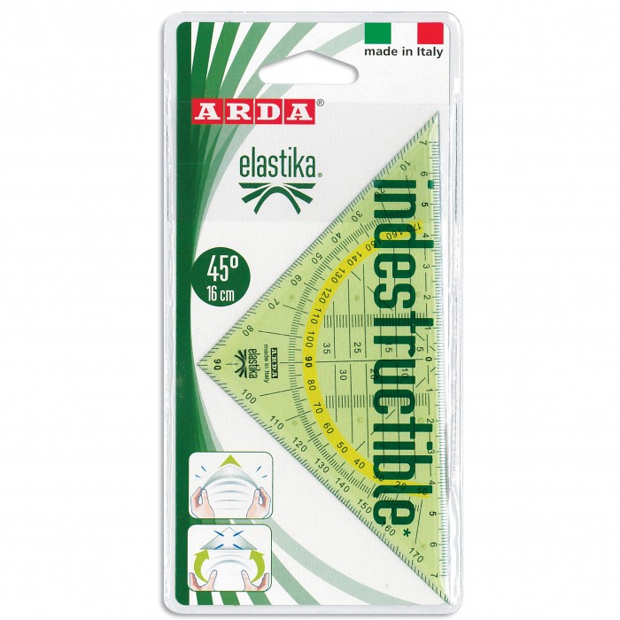 Squadra geometrica 16cm - Elastika - Centroscuola