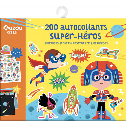 200 Stickers riposizionabili - Supereroi