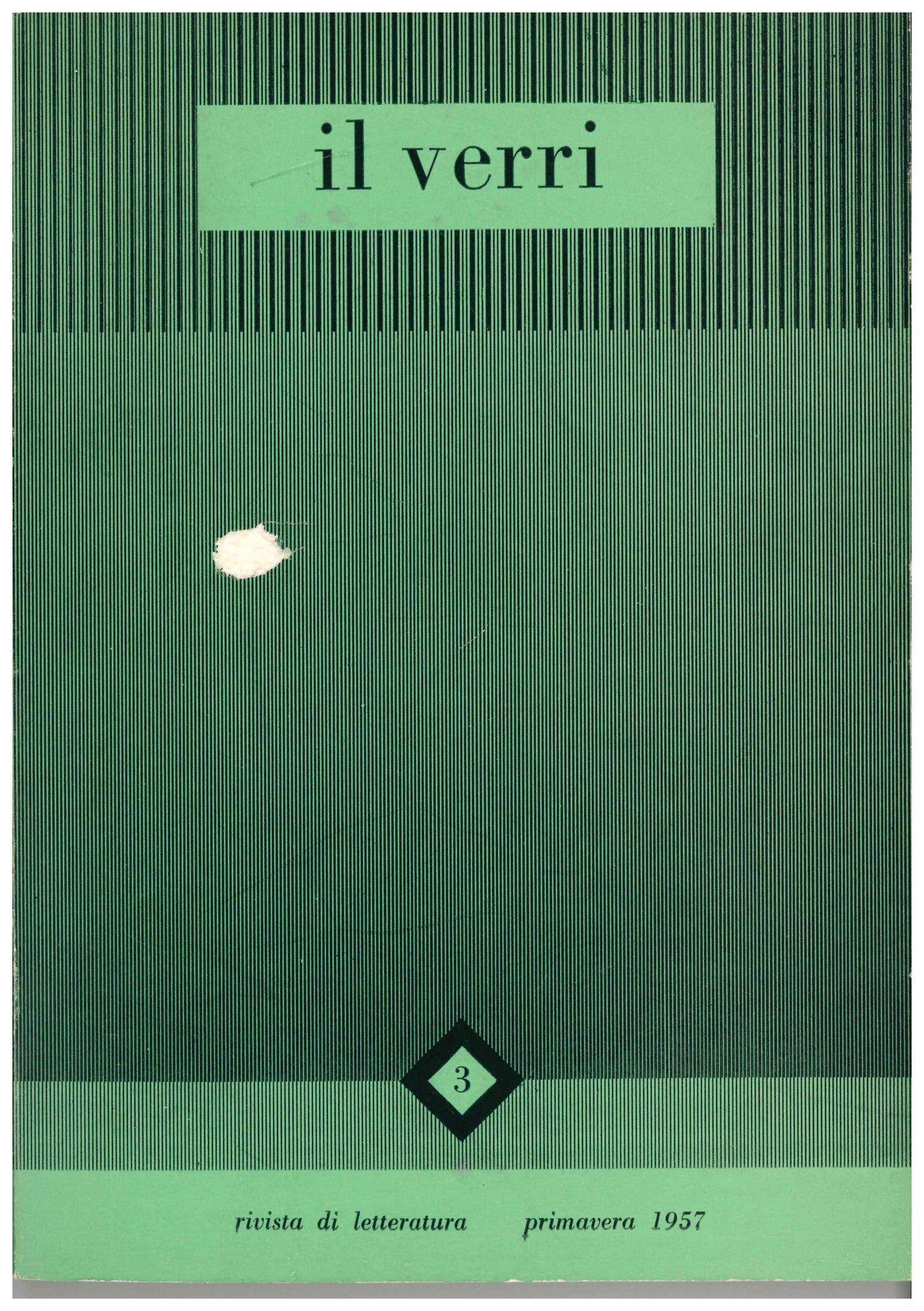 Rivista Il Verri 1957 n 3 - Centroscuola
