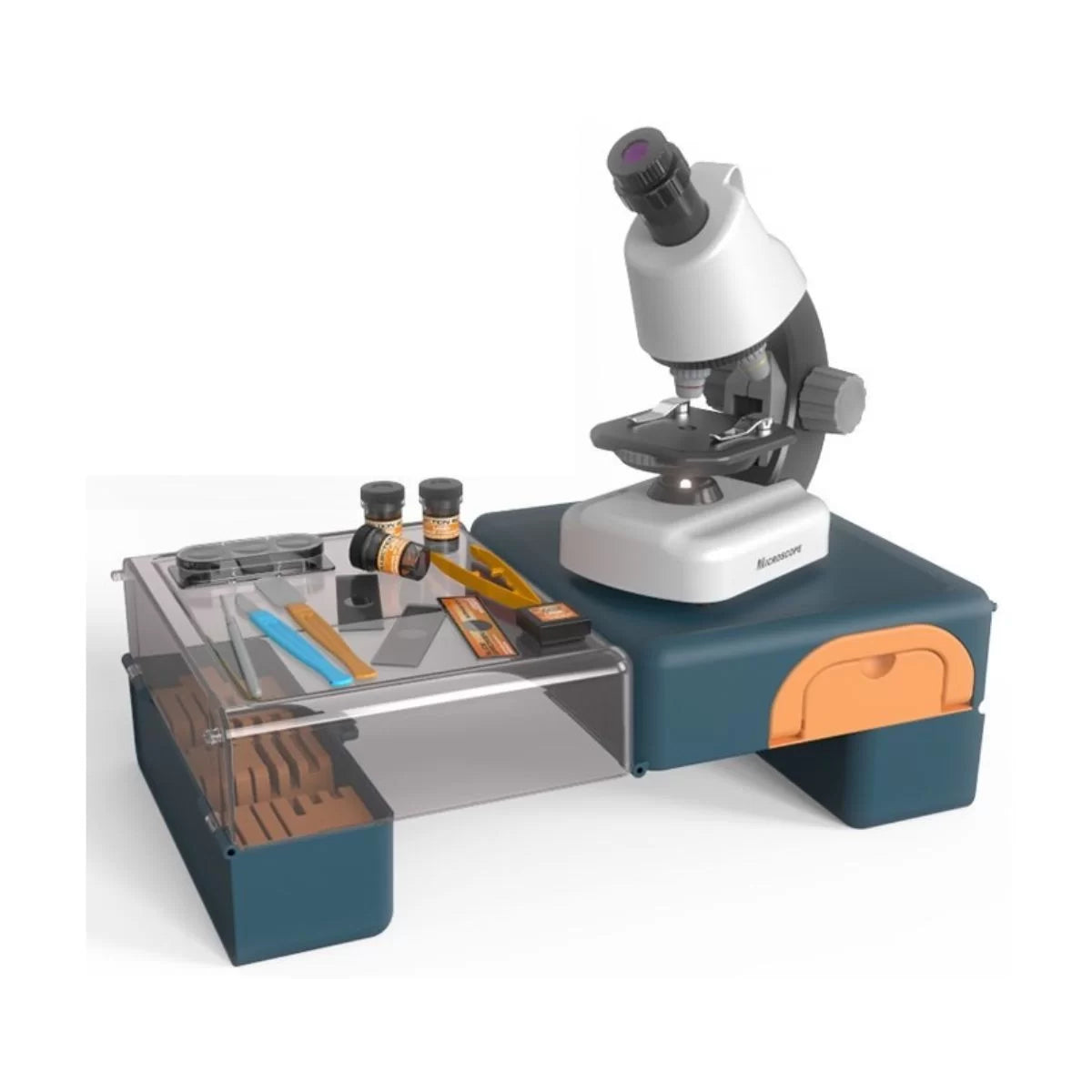 Microscopio Scientifico con Cassetta Pieghevole - Centroscuola