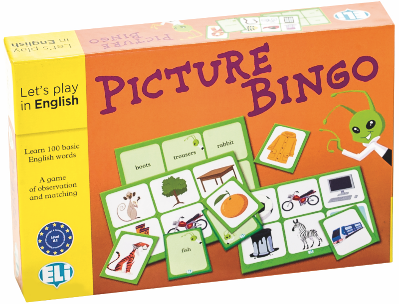 Copertina del gioco Picture Bingo ELI per l'apprendimento del vocabolario inglese