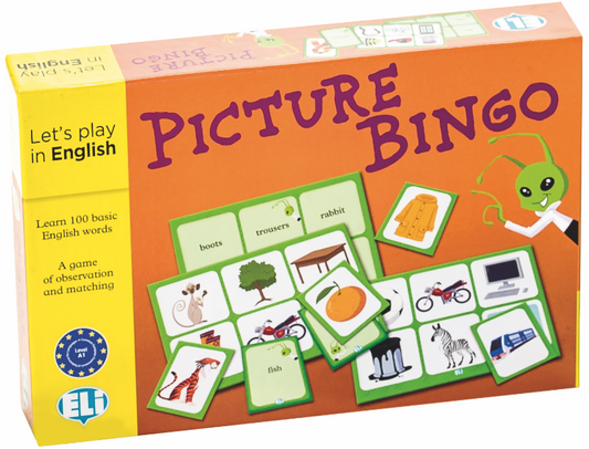 Copertina del gioco Picture Bingo ELI per l'apprendimento del vocabolario inglese