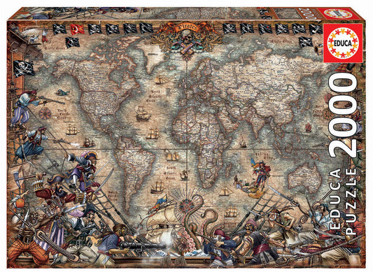 Puzzle 2000 pezzi Pirates Map