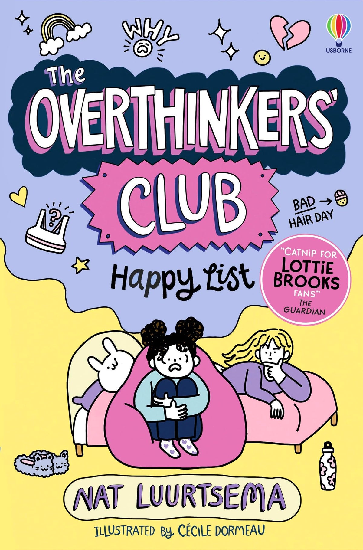 The Overthinkers' Club: Happy List - Usborne - copertina