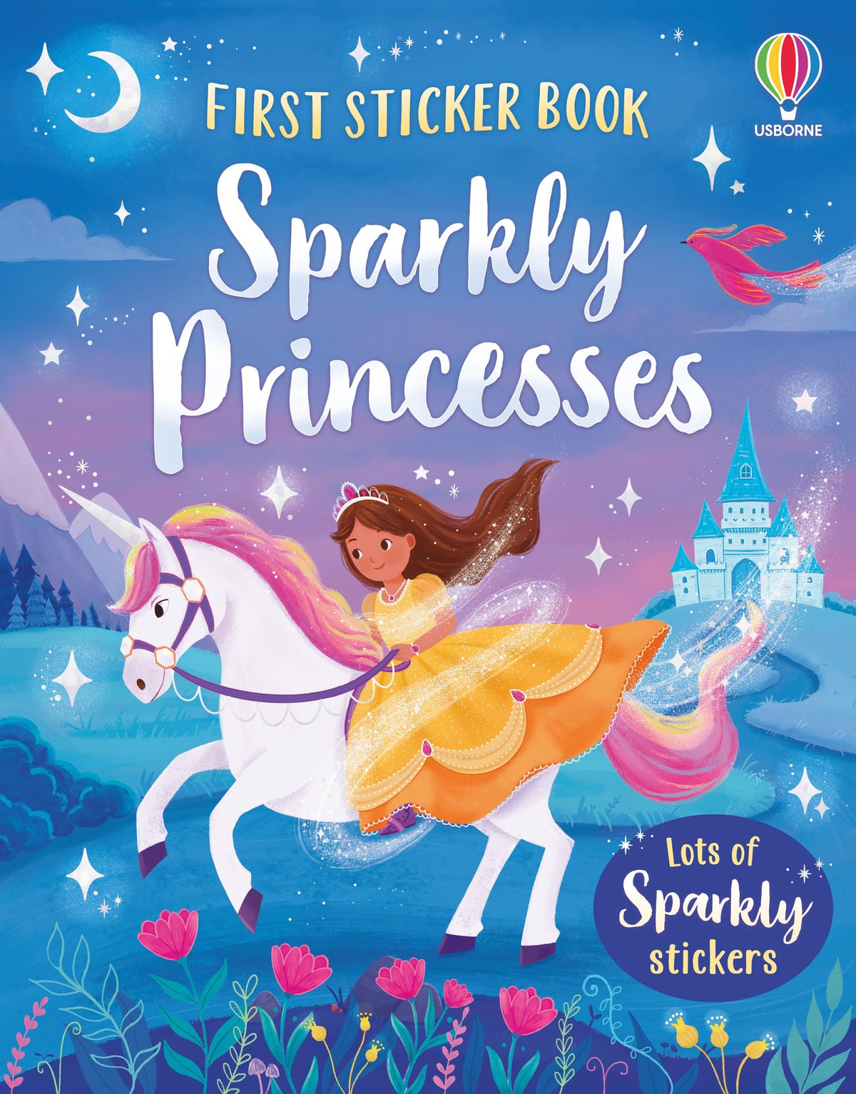First Sticker Book Sparkly Princesses - Usborne - copertina