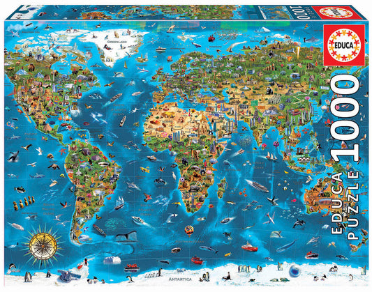 Puzzle 1000 pezzi Le meraviglie del mondo
