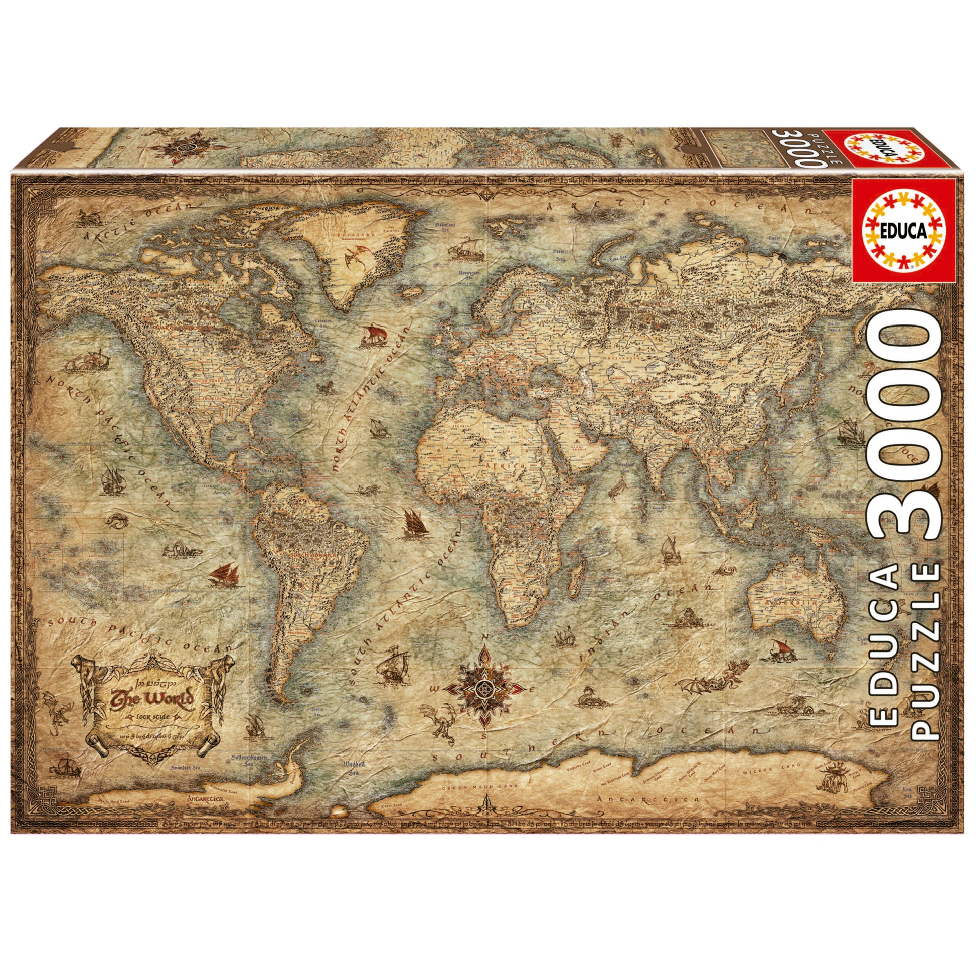 Puzzle 3000 pezzi Map Of The World – Centroscuola