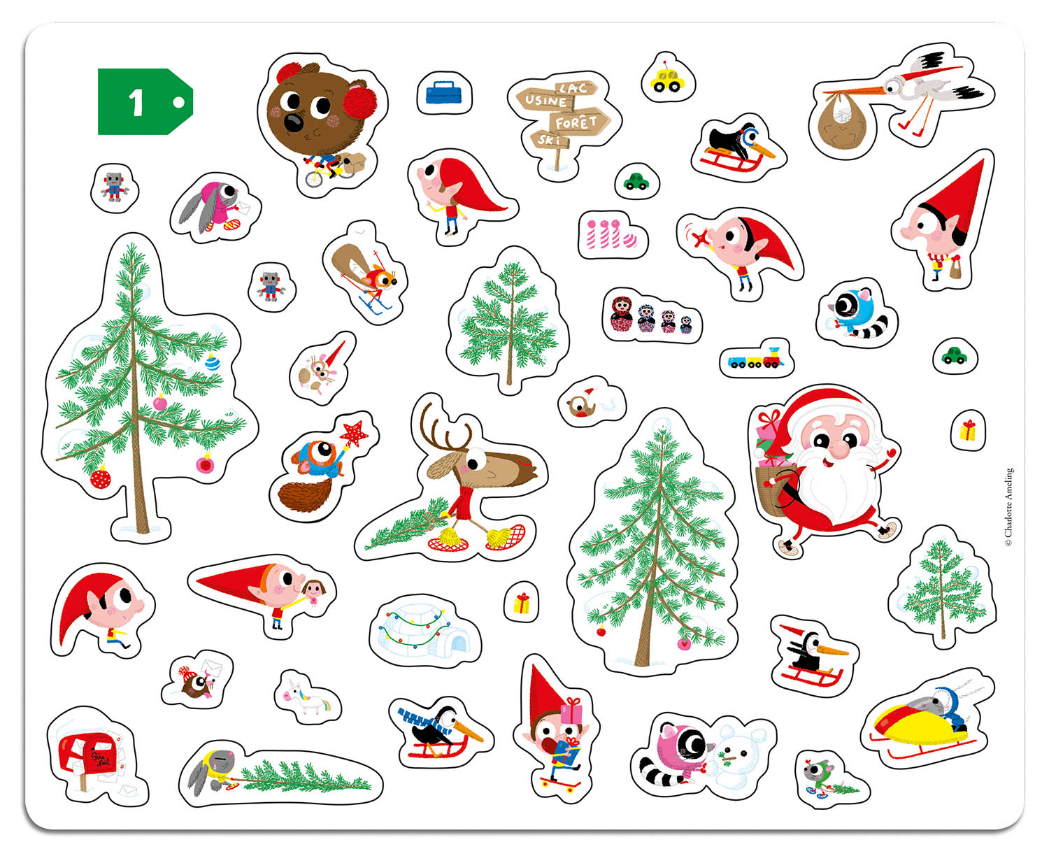 200 Stickers Brillanti - Natale - Centroscuola