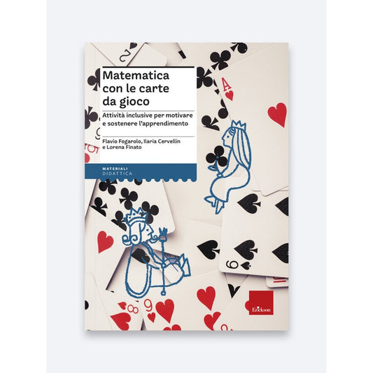 Copertina del libro Matematica con le carte da gioco, Erickson