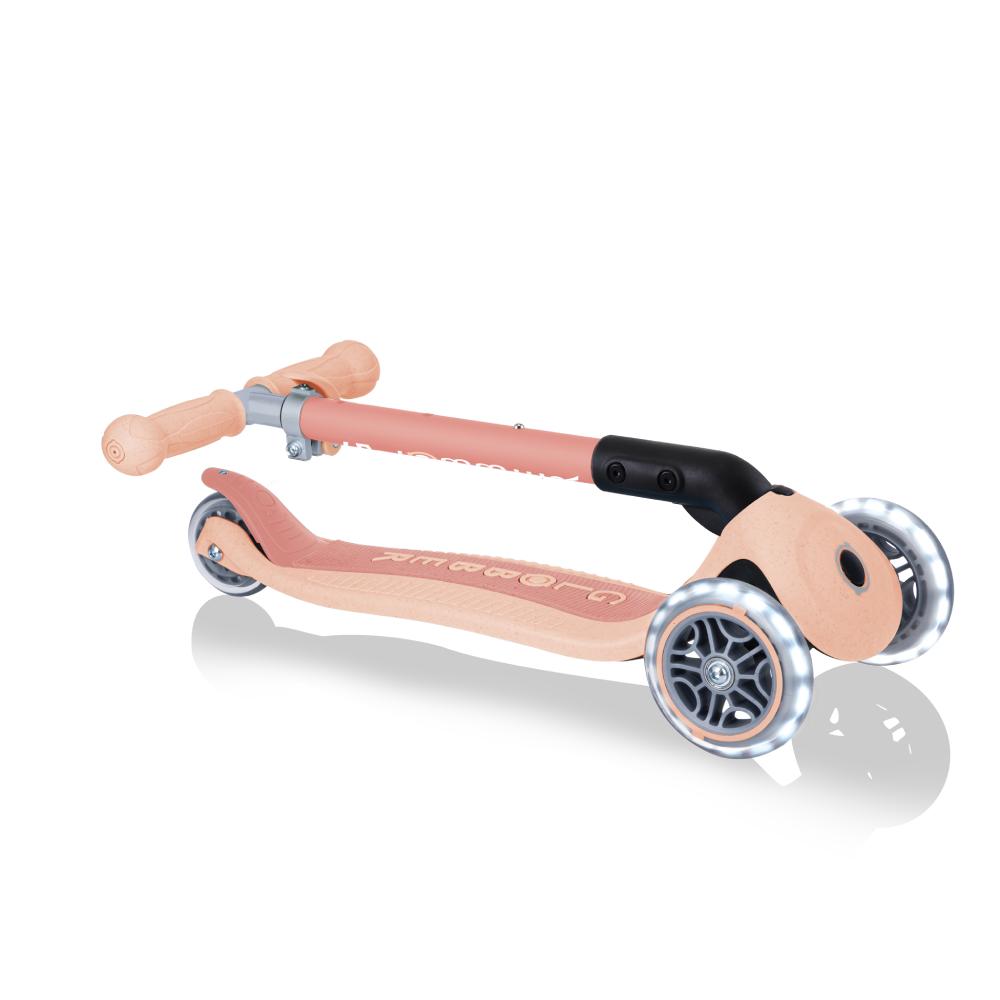 Monopattino Junior Foldable Lights Eco - Peach - Centroscuola