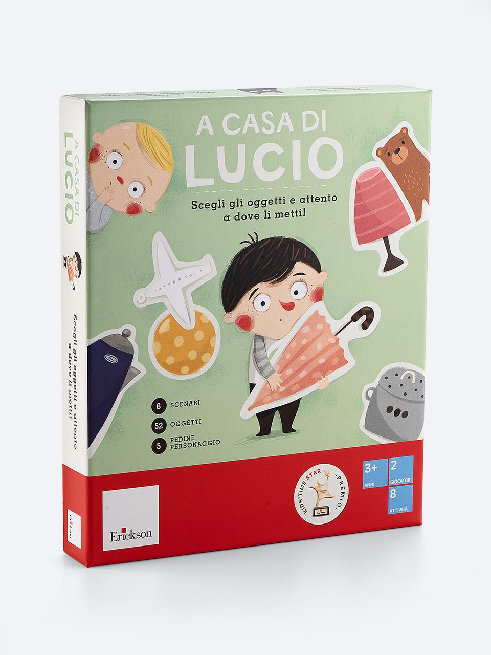 A casa di Lucio - Scegli gli oggetti e attento a dove li metti!, Marta Galewska-Kustra, Erickson