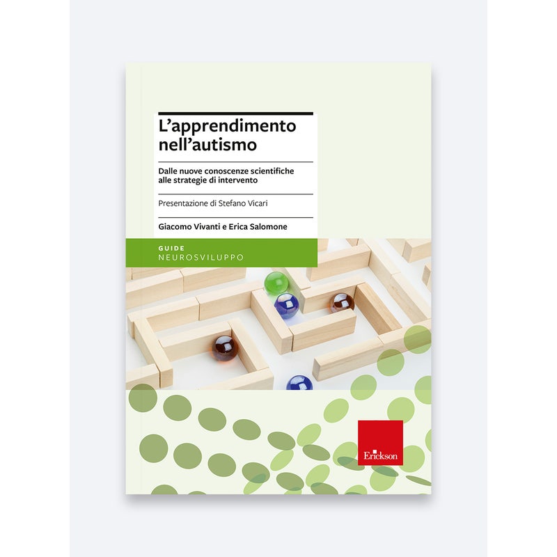 Copertina del libro L'apprendimento nell'autismo di Giacomo Vivanti e Erica Salomone, Erickson