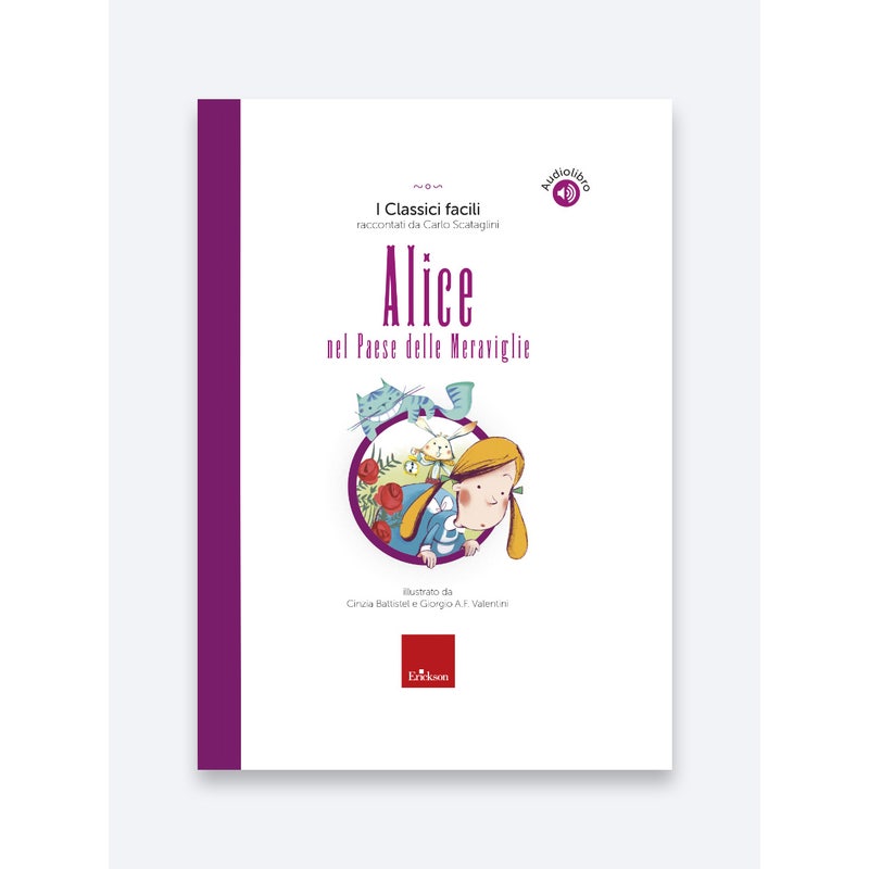 Copertina del libro Alice nel Paese delle Meraviglie, ediz. a colori, collana Classici facili, Erickson