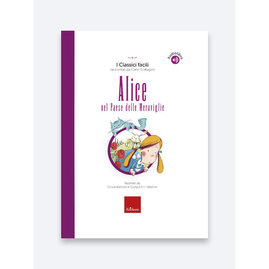 Copertina del libro Alice nel Paese delle Meraviglie, ediz. a colori, collana Classici facili, Erickson