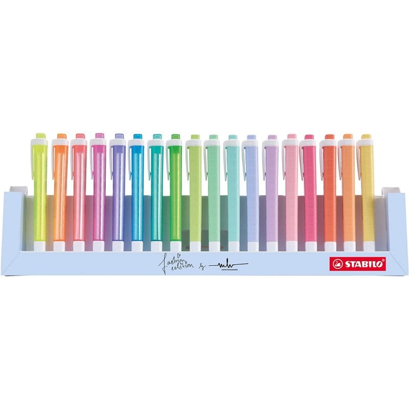 Stabilo Swing Cool Deskset 18 evidenziatori pastello e fluo - Centroscuola