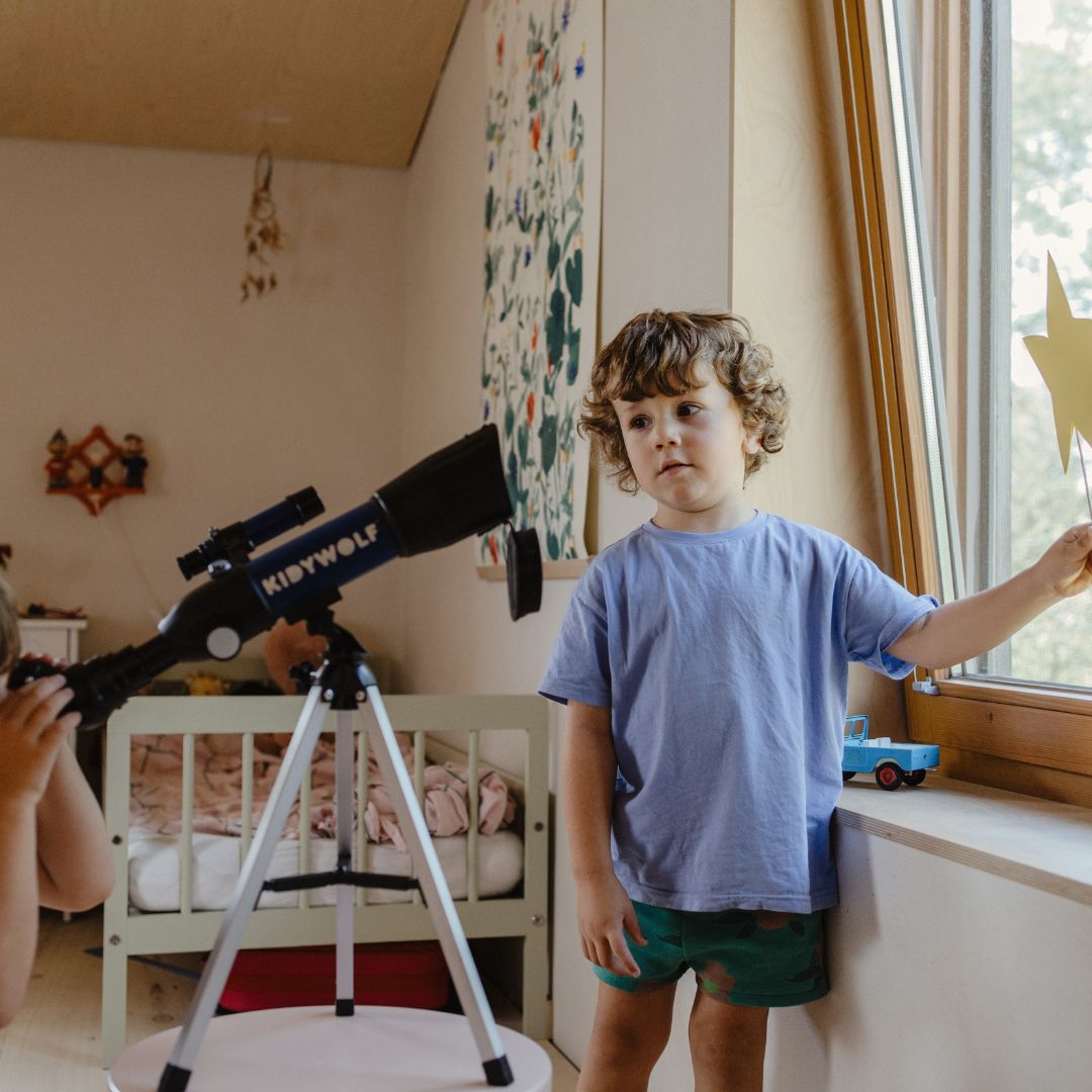 Telescopio Kidytelescope dettaglio oculari, Kidywolf