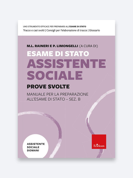 Esame di Stato Assistente Sociale - Prove Svolte - Erickson