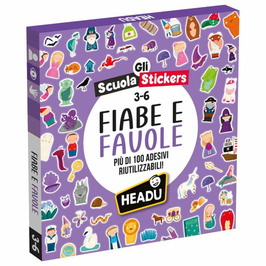Scuola Stickers Fiabe e Favole - Headu - confezione