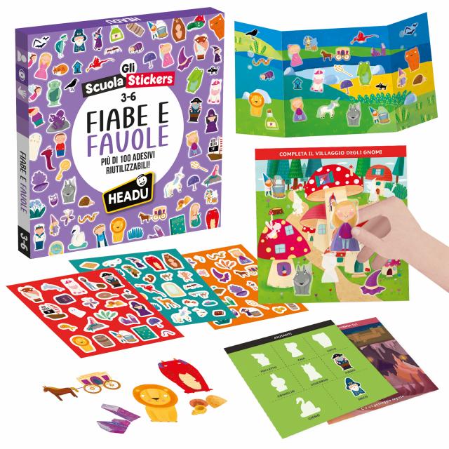 Scuola Stickers Fiabe e Favole - Headu - schede attività