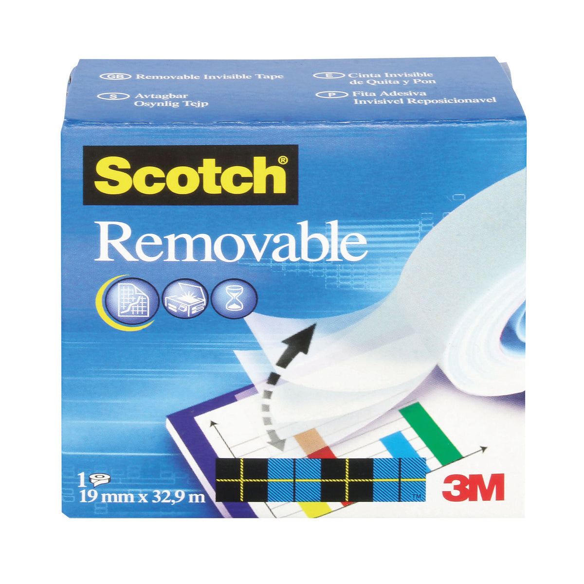 Confezione Scotch Removable 811 nastro adesivo rimovibile - Centroscuola
