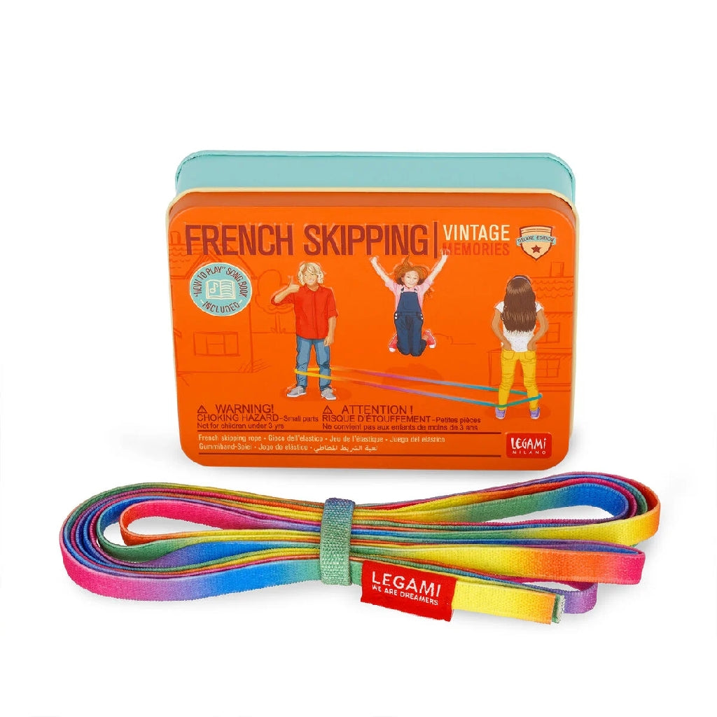 Gioco dell'Elastico French Skipping Legami - confezione con scatola in metallo