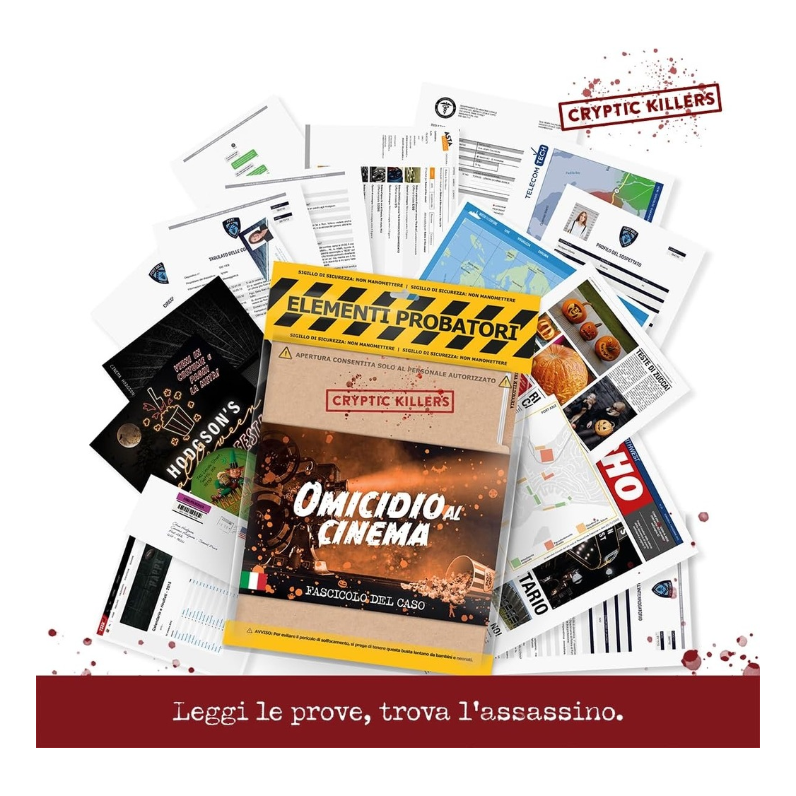 Omicidio al Cinema - il fascicolo del caso con tutte le prove e i documenti investigativi, Cryptic Killers
