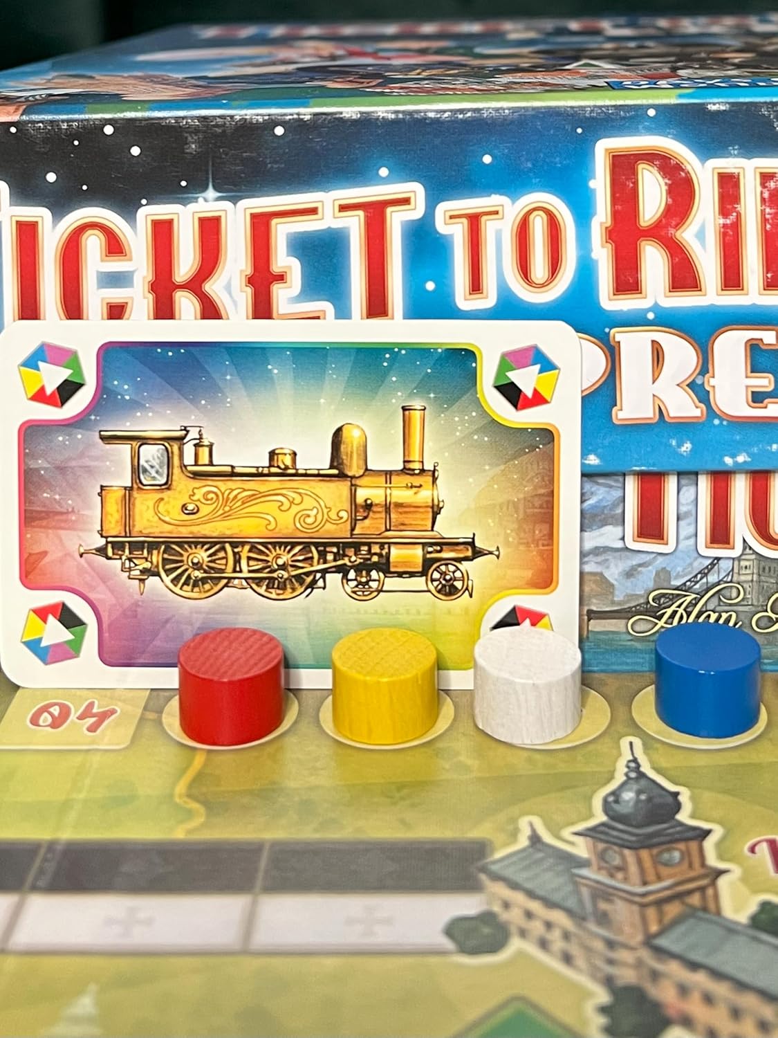Ticket to Ride Express - dettaglio carta locomotiva
