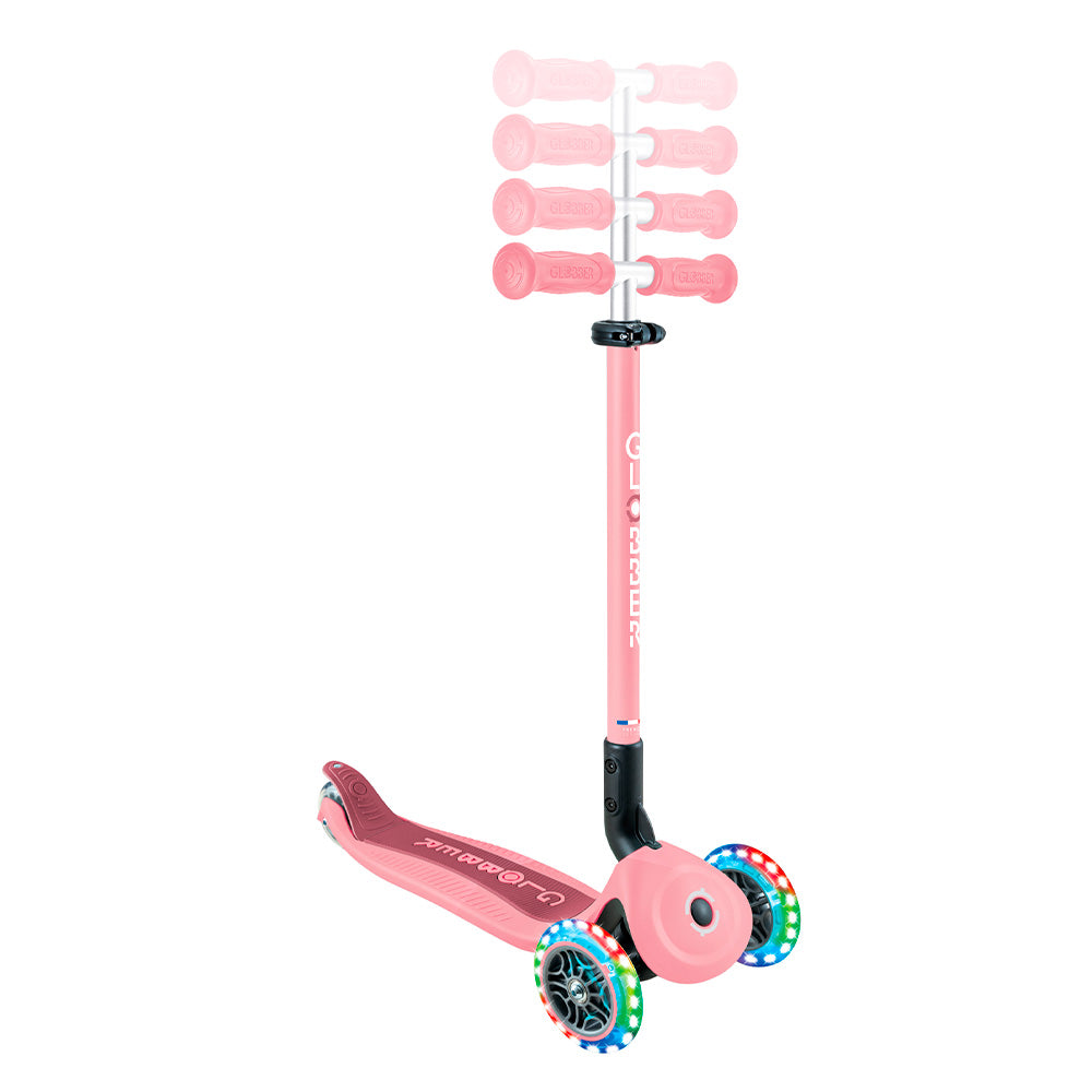 Globber - GoUp Active Lights 360° - Deep Pastel Pink - Centroscuola