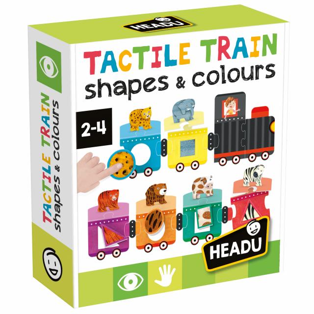Shapes & Colors Tactile Train - Headu - confezione