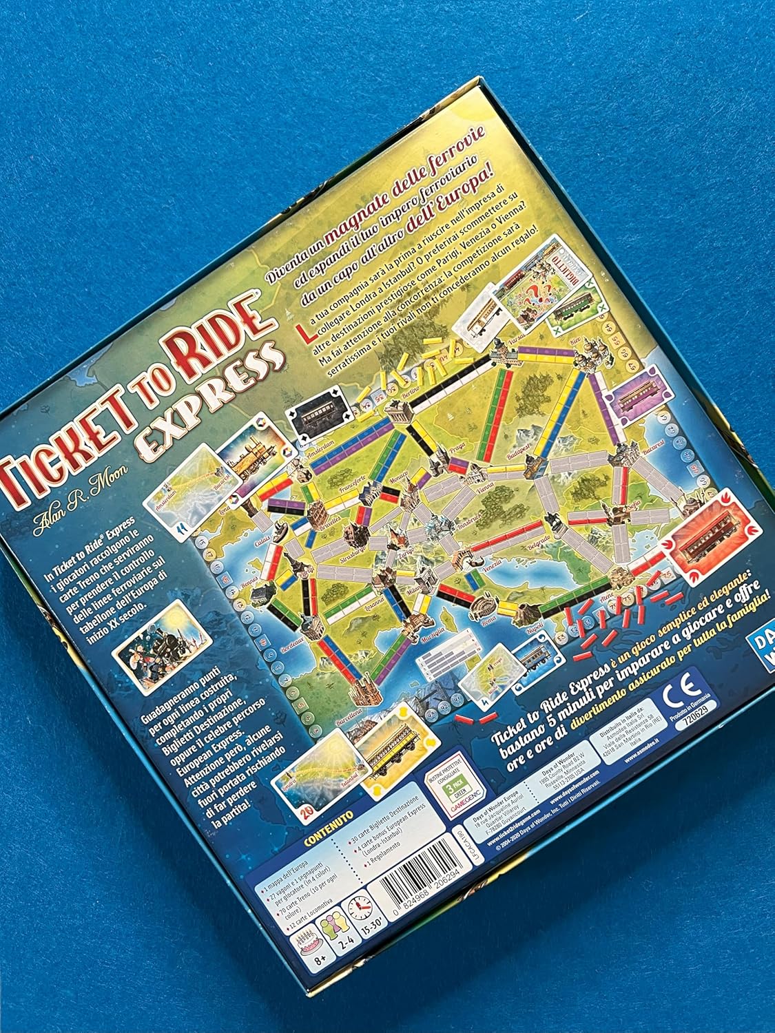 Ticket to Ride Express - retro scatola