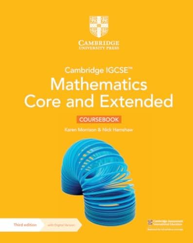 Cambridge IGCSE Mathematics Core and Extended Coursebook - Cambridge ELT - usato